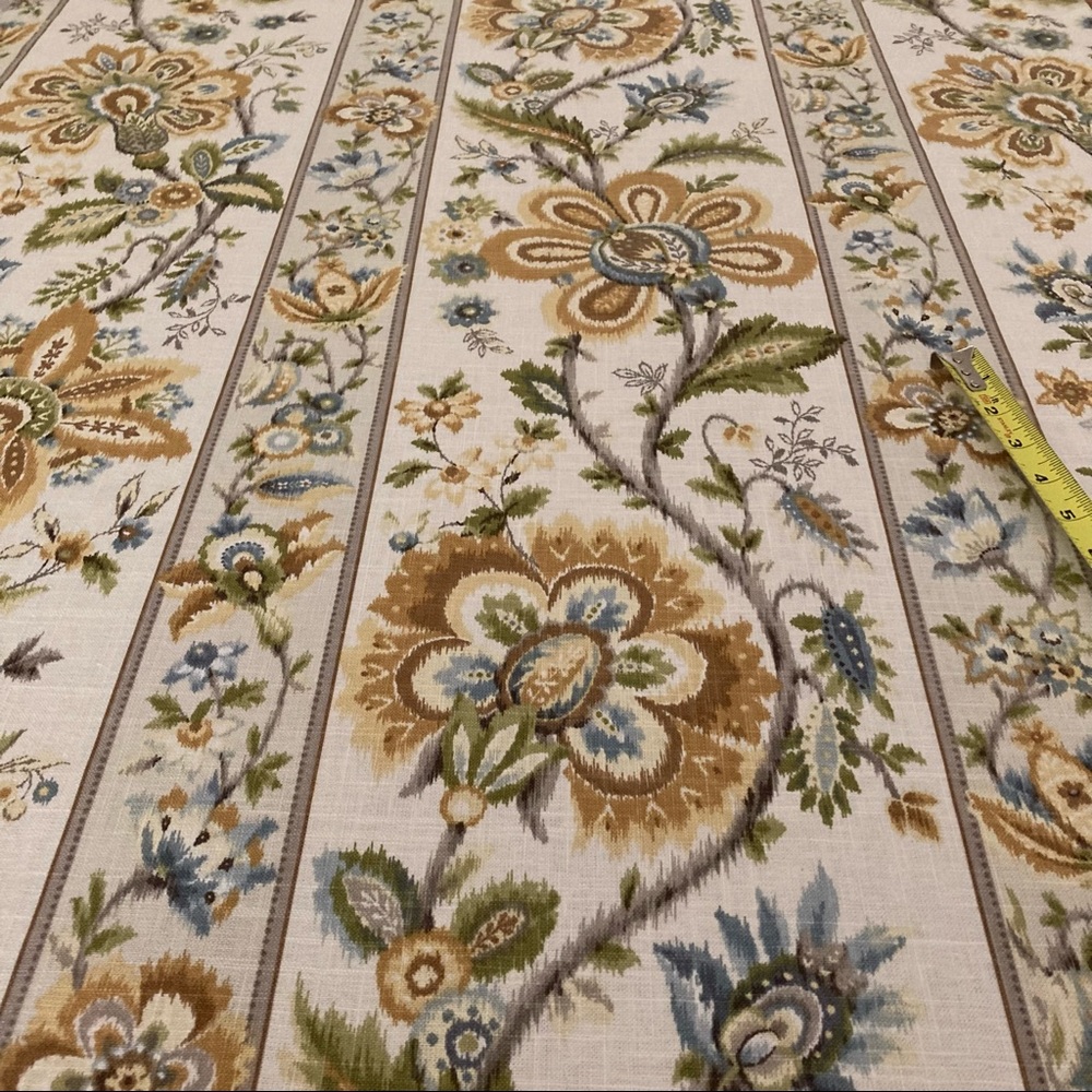 Braemore Design Linen/Cotton Floral Fabric 5 Yards
